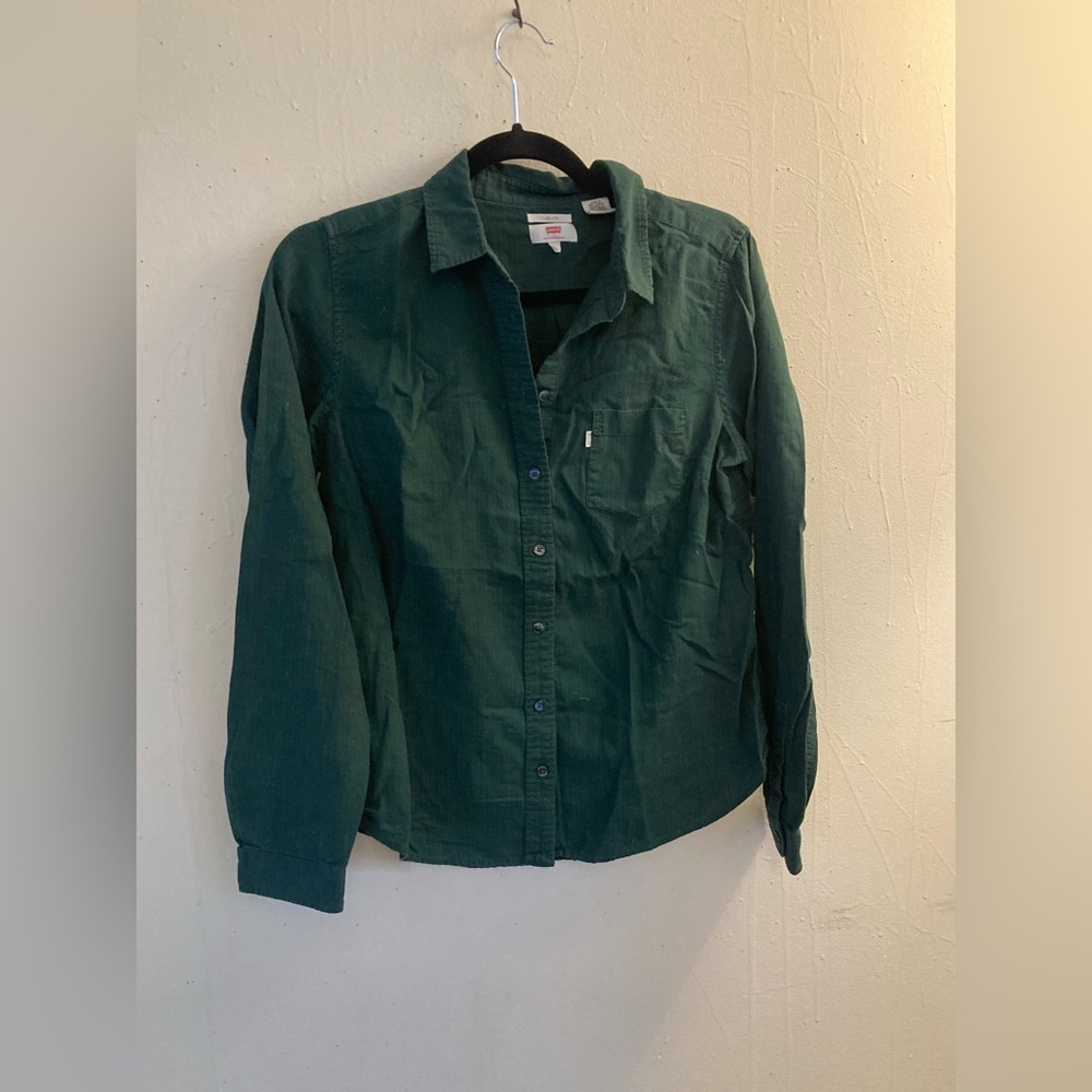 Levi’s Green Button Down Blouse